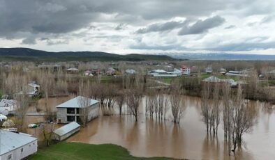 Ağrı’da sağanak ve eriyen kar dereyi taşırdı: Evler su altında kaldı