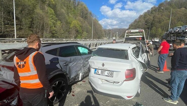 Anadolu Otoyolu’nda zincirleme kaza! 5 araç birbirine girdi