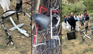 Ankara’da bombalı eylemde bulunan teröristlerin sınırı geçtiği paramotor bulundu