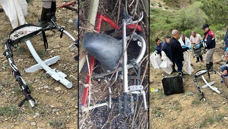 Ankara’da bombalı eylemde bulunan teröristlerin sınırı geçtiği paramotor bulundu