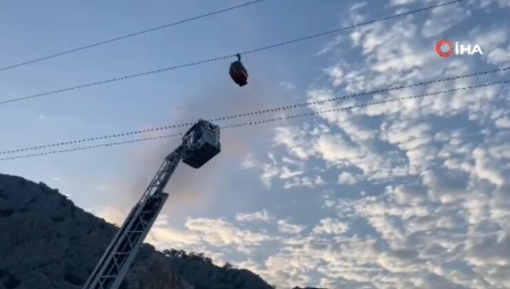 Antalya’da teleferik kabini düştü! Ölü ve yaralılar var