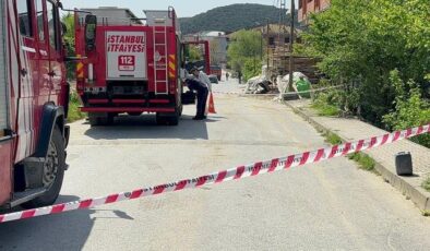 Arnavutköy’de yolun ortasındaki bidon paniğe neden oldu