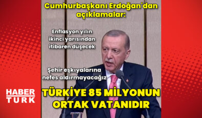 Cumhurbaşkanı Erdoğan'dan açıklamalar