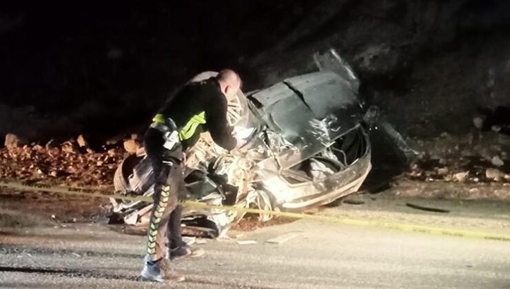 Erzurum’da feci kaza! Otomobil dereye düştü: 3 can kaybı, 2 yaralı