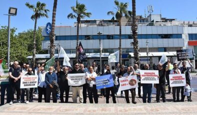 İzmir’de İsrail protestosu: Soykırıma dur de