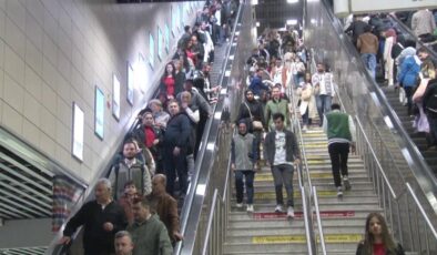 Marmaray’da bayram yoğunluğu