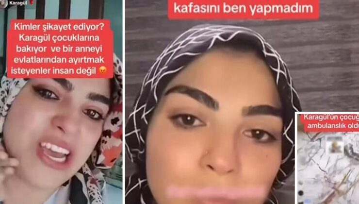 TikTok’ta tepki çeken görüntü… Çocuğu yaralıyken canlı yayın açmıştı! ‘Karagül’ün çocukları hakkında karar