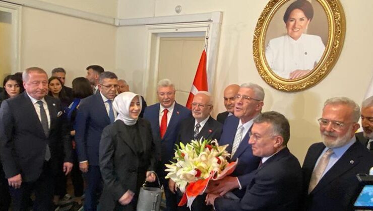 AK Parti grubu, İYİ Parti lideri Dervişoğlu ile bir araya geldi