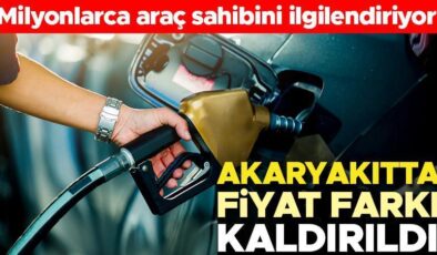 Akaryakıtta fiyat farkı kaldırıldı… Resmi Gazete’de yayımlandı