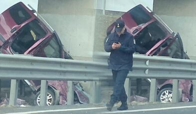 Ankara’da feci kaza: Takla atarak köprü ayağına çarptı! 4 can kaybı, 1 yaralı