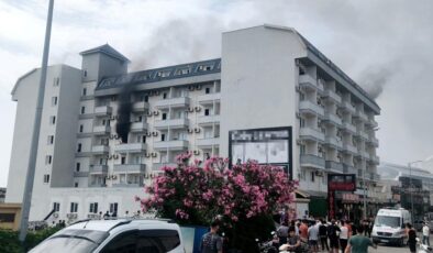 Antalya’da otel lojmanında yangın