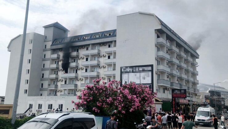 Antalya’da otel lojmanında yangın