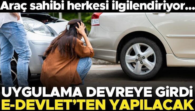 Araç sahibi olan herkesi ilgilendiriyor! Uygulama devreye girdi… Kaza Tespit Tutanakları e-Devlet’ten girilecek