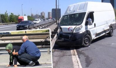 Esenler’de zincirleme kaza: Arıza yapan kamyona çarpan araç, 3 araca daha çarparak durabildi