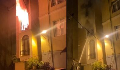 Kağıthane’de 4 katlı binanın 3’üncü katındaki daire alev alev yandı: 3 kişi dumandan etkilendi