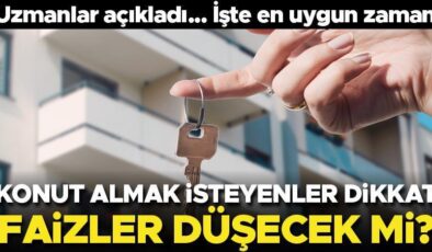 Konut almak isteyenler dikkat! Faizler düşecek mi? Uzmanlar açıkladı… İşte en uygun zaman