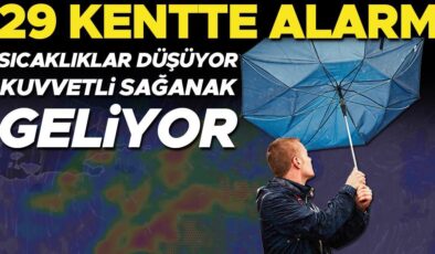 Meteoroloji’den kuvvetli sağanak ve fırtına uyarısı: 29 kentte sarı kodlu alarm