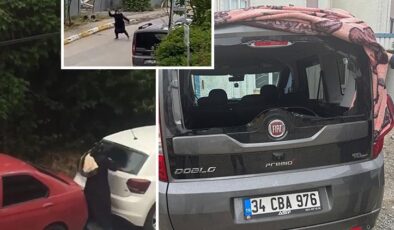 Pendik’te taşla araçlara saldırdı… ‘Eskiden çöp konteynerlerini deviriyordu! Şimdi araçlara vurmaya başladı’