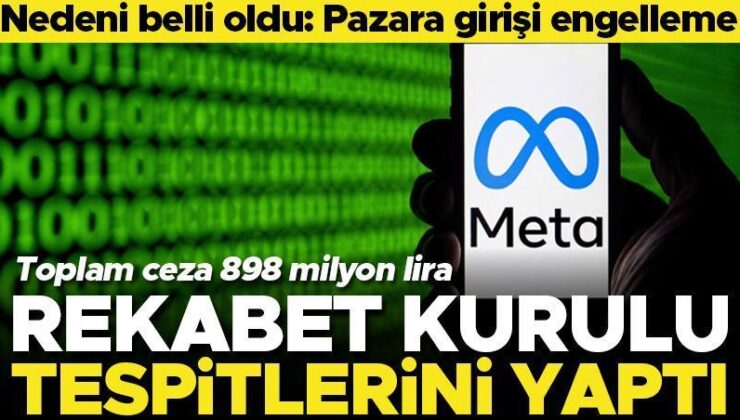 Rekabet Kurulu’ndan Meta’ya 898 milyon lira ceza