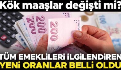 Son dakika… Kök maaşlar değişti mi? Tüm emeklileri ilgilendiren yeni oranlar belli oldu