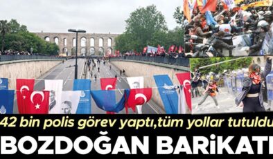 Taksim’e Bozdoğan bariyeri