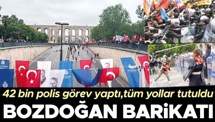 Taksim’e Bozdoğan bariyeri