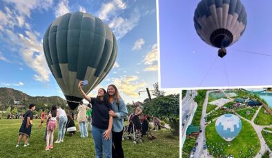 Tunceli’de bir ilk: Sıcak hava balonu turizmi başladı