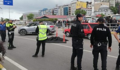 Yaya geçidinden geçerken feci şekilde can verdi