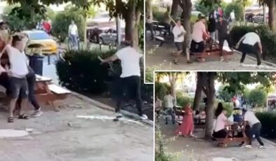 Avcılar’da piknik yapan iki aile arasında sopalı kavga! O anlar kamerada…