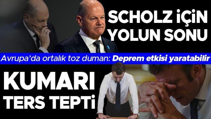 Avrupa’daki fiyaskonun merkesindeki iki isim: Macron’un yüzünü bile görmek istemiyorlar, Olaf Scholz için süre doluyor…