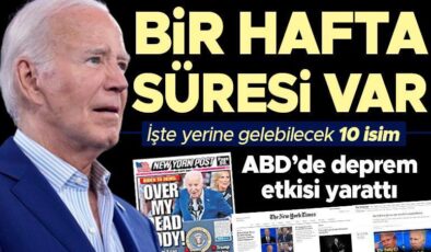 Biden için yolun sonu mu? Bir hafta süresi var: İşte yerine gelebilecek 10 isim…