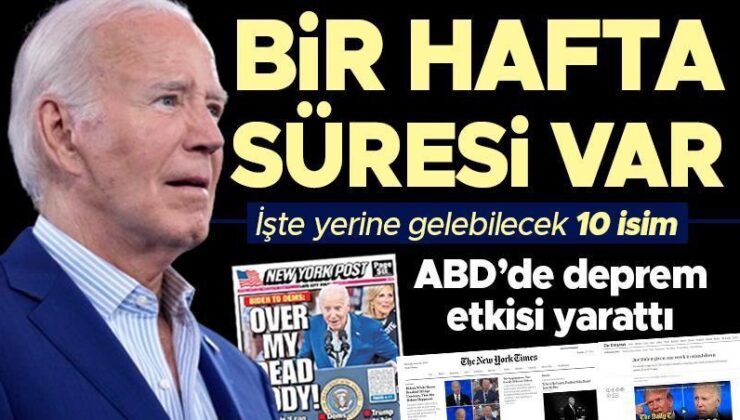 Biden için yolun sonu mu? Bir hafta süresi var: İşte yerine gelebilecek 10 isim…