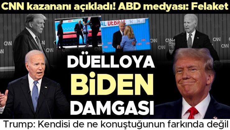 Dünya’nın konuştuğu tartışmaya yine Biden damga vurdu! CNN kazananı açıkladı, Demokratlar panikte…