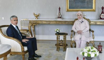 Emine Erdoğan, Azerbaycan Cumhurbaşkanı Yardımcısı Alekberov ile görüştü