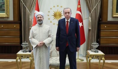 Erdoğan, Ali Erbaş’ı kabul etti