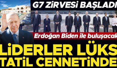 G7 Zirvesi başladı… Liderler lüks tatil cennetinde