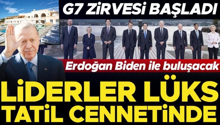 G7 Zirvesi başladı… Liderler lüks tatil cennetinde