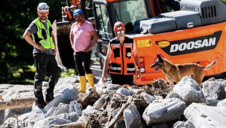 İsviçre toprak kaymasında kaybolan 3 kişinin peşinde