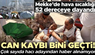 Mekke’de sıcaklık 52 dereceye dayandı… 1000’den fazla hacı adayı hayatını kaybetti!