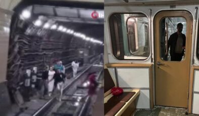 Metro arıza yapınca 171 yolcu tünelden yürüyerek çıktı