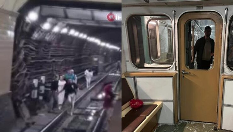 Metro arıza yapınca 171 yolcu tünelden yürüyerek çıktı