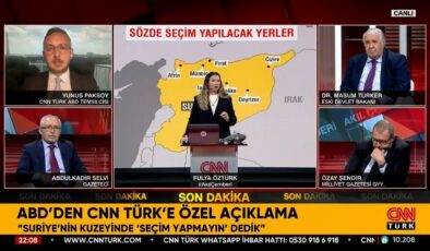 Son dakika… ABD’den CNN Türk’e özel açıklamalar: ‘Suriye’nin kuzeyinde seçim yapmayın’ dedik