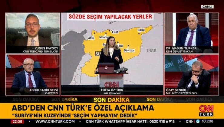 Son dakika… ABD’den CNN Türk’e özel açıklamalar: ‘Suriye’nin kuzeyinde seçim yapmayın’ dedik