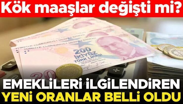 Son dakika… Kök maaşlar değişti mi? Tüm emeklileri ilgilendiren yeni oranlar belli oldu