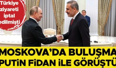 Türkiye ziyareti iptal edilmişti… Putin Fidan ile görüştü