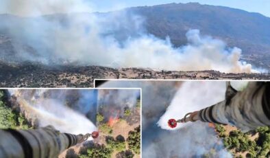 Aydın Çine’de orman yangını: Havadan ve karadan müdahale ediliyor