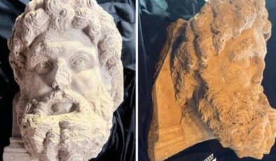 Bakan Ersoy açıkladı! Aphrodisias’ta benzersiz bir keşif: Kolosal Zeus Başı