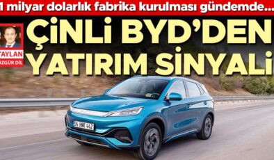 Çinli BYD’den yatırım sinyali… VW’nin vazgeçtiği araziye 1 milyar dolarlık fabrika kurulması gündemde