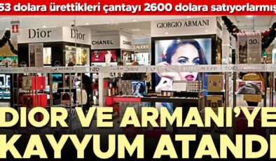 Dior ve Armani’ye kayyum