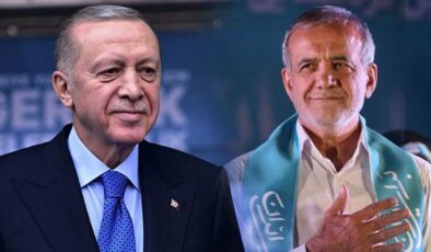 Erdoğan’dan İran’ın yeni Cumhurbaşkanı Pezeşkiyan’a tebrik telefonu